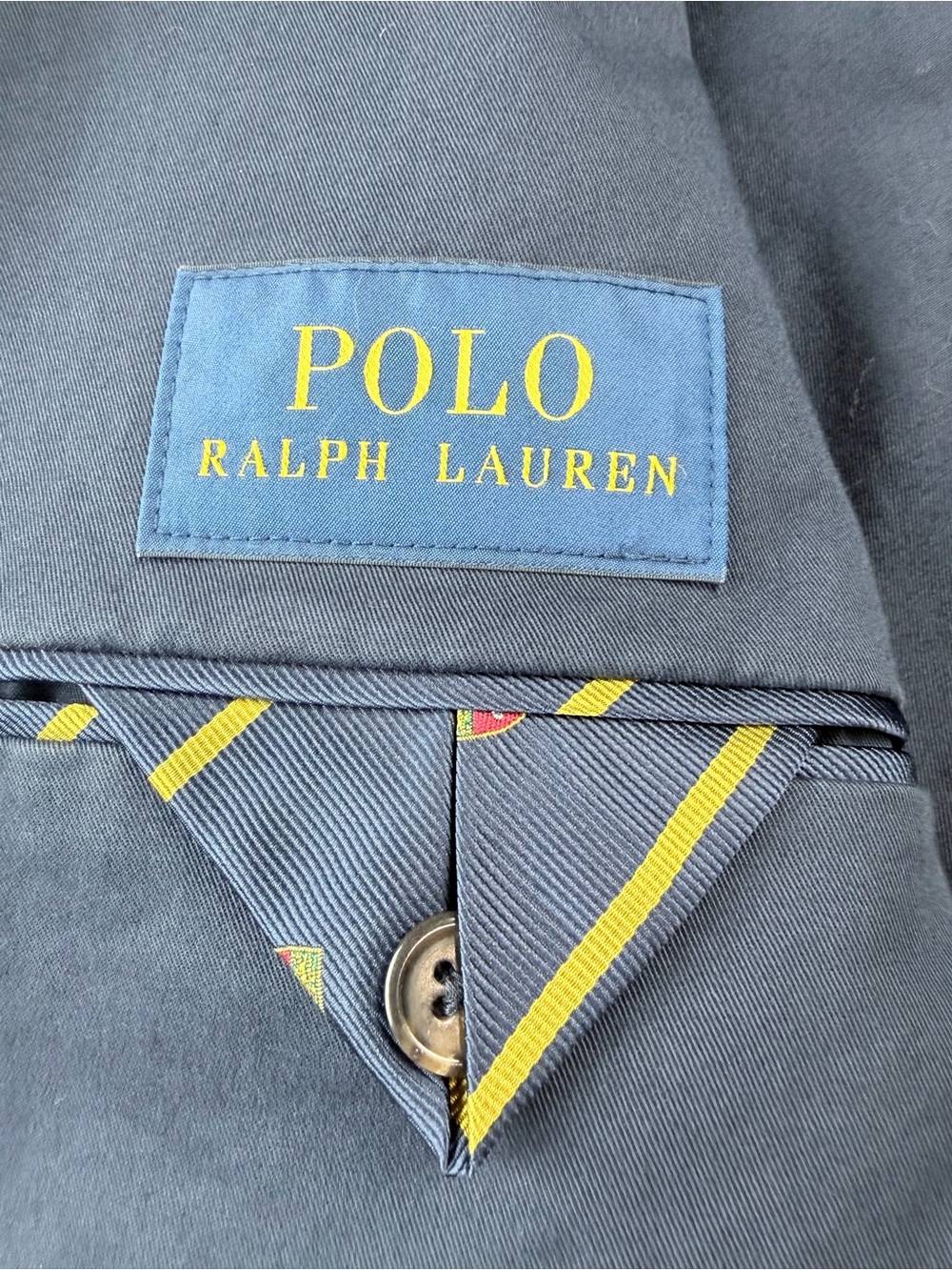 Polo Ralph Lauren Navy Blazer Jacket Size L - Picture 5 of 7